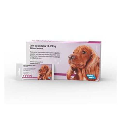 Solutie antiparazitara, Fiprin Spot Dog M, 25 x 1,34 ml