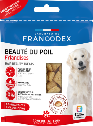 Francodex, recompense pentru blana, caini si catelusi, 75 g