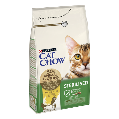 PURINA CAT CHOW Sterilised, Pui, 1.5 kg