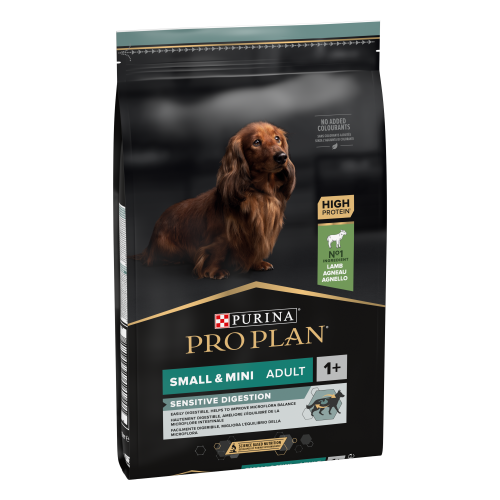 PURINA PRO PLAN ADULT Sensitive Digestion, Talie Mică și Foarte Mică, Miel, 7 kg