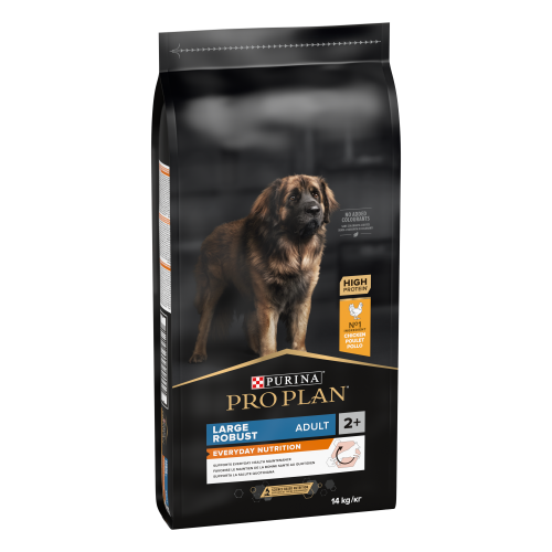 PURINA PRO PLAN ADULT Everyday Nutrition, Talie Mare Robustă, Pui, 14 kg