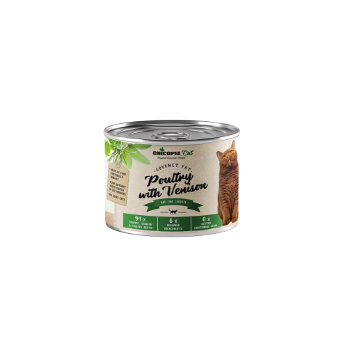Hrana umeda pisici, Chicopee Poultry with Venison, Adult, 195 g