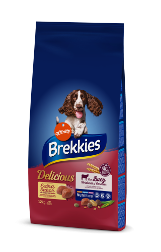 Hrana uscata caini, Brekkies Dog Delicious Vita, 12 kg