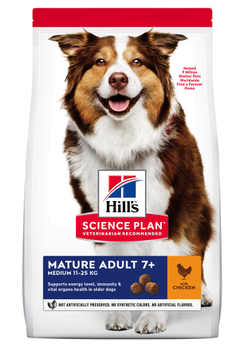 Hrana uscata caini, Hill's Science Plan Canine Mature Medium Chicken, 2.5 kg