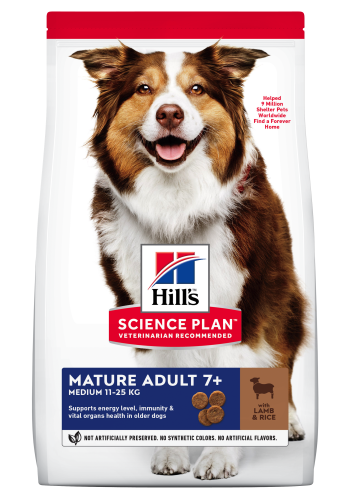 Hrana uscata caini, Hill's Science Plan Canine Mature Medium Lamb and Rice, 14 kg