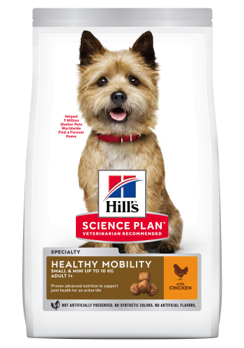 Hrana uscata caini, Hill's Science Plan Canine Adult Healthy Mobility Small and Mini Chicken, 1.5 kg
