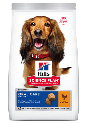 Hrana uscata caini, Hill's Science Plan Canine Adult Oral Care Chicken, 12 kg