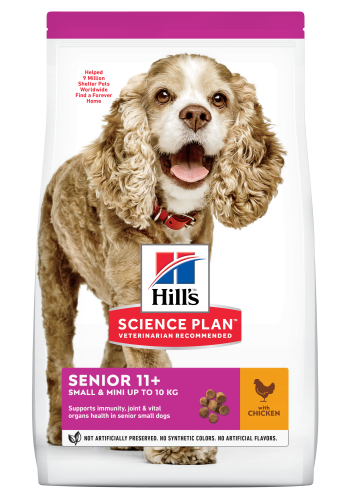 Hrana uscata caini, Hill's Science Plan Canine Senior Small and Mini Chicken, 1.5 kg