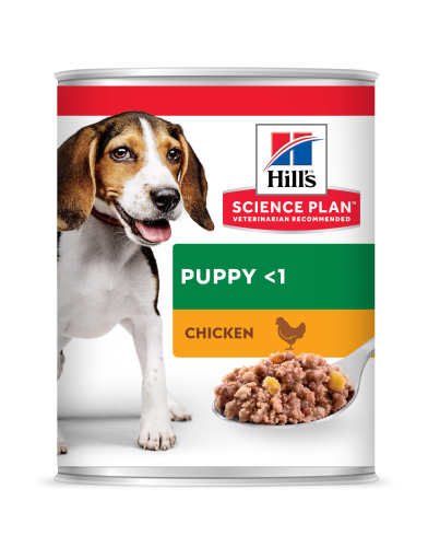 Hrana umeda caini, Hill's Science Plan Canine Puppy Chicken, 370 g