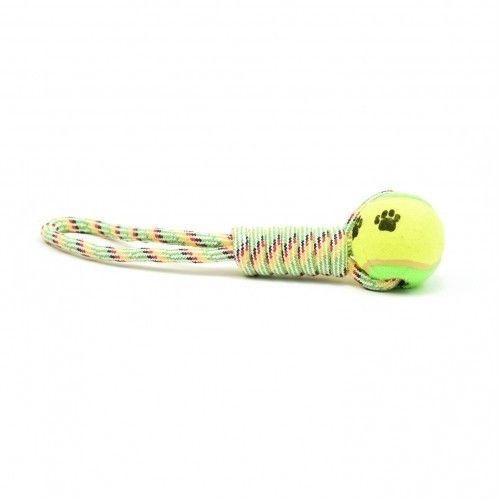 Jucarie caini minge de tenis cu maner, Enjoy, 35 cm