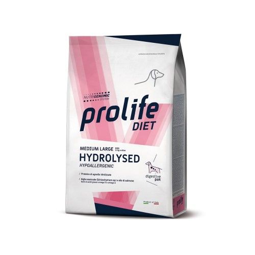 Dieta veterinara caini, Prolife Vet Hypoallergenic Hydrolyzed Medium & Large, 8 kg