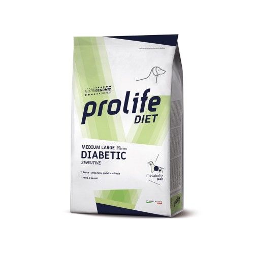 Dieta veterinara caini, Prolife Vet Diabetic Sensitive Medium & Large, 8 kg