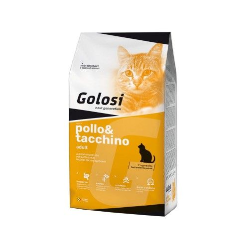 Hrana uscata premium pisici, Golosi Pui & Curcan, 20 kg