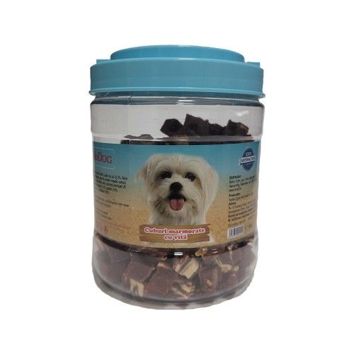 Recompense Caini Biodog Snack Cuburi Marmorate, Vita, 500 g