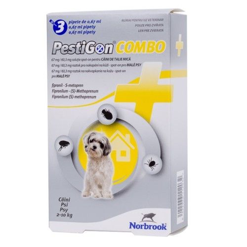 PestiGon Combo Dog S (2 - 10 kg), 3 pipete