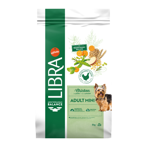 Hrana Uscata Caini Adulti, Libra Dog Adult Mini, Pui, 8 kg
