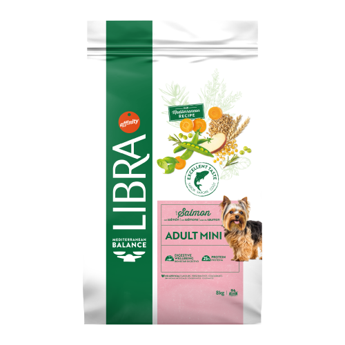 Hrana Uscata Caini Adulti, Libra Dog Adult Mini, Somon, 8 kg