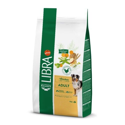 Hrana Uscata Caini Adulti, Libra Dog Adult, Pui, 12 kg