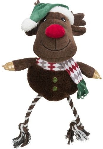 Trixie, jucarie caini, X-Mas ren, cu sunet, 92578, 49 cm