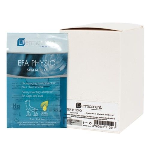 Refill Dermoscent EFA Physio Shampoo for Dogs and Cats, 15 ml x 20