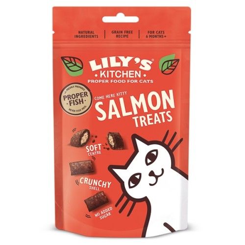 Lily's Kitchen Cat Salmon Pillow Treats, 60 g