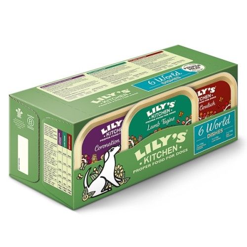 Lily's Kitchen Dog World Dishes Trays Multipack, 6x150 g