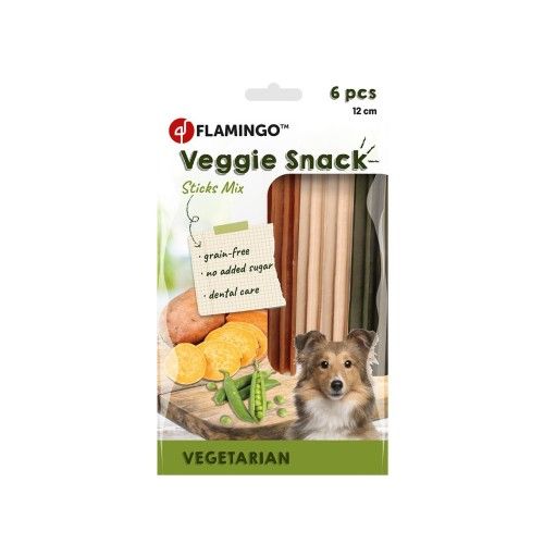 Recompense Caini, Flamingo Veggie Sticks Mix, 6 buc/ 78 g