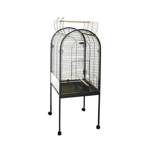 Volier Pentru Papagali Junior Xxlight, 55x55x143 cm, Gri, 498/120