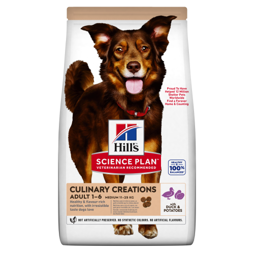 Hrana uscata caini, Hill's Science Plan Canine Adult Medium Duck & Potato, 2.5 kg
