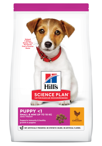 Hrana uscata caini, Hill's Science Plan Canine Puppy Small and Mini Chicken, 1.5 kg