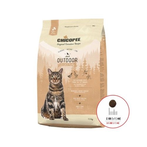 Hrana Uscata Pisici, Chicopee Classic Nature Line, Adult, Outdoor Poultry, 1.5 kg