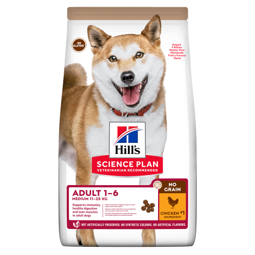 Hrana uscata caini, Hill's Science Plan Canine Medium Adult No Grain Chicken, 2.5 kg