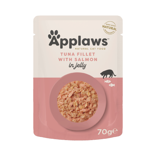 Hrana umeda pisici, Applaws Cat, File Ton si Somon, in aspic, 70 g