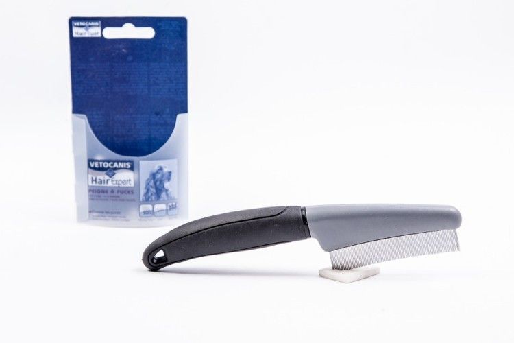 Pieptene dinti foarte desi pentru purici caine, 20 cm