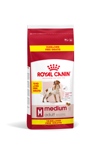Royal Canin Medium Adult hrana uscata caine, 15+3 kg