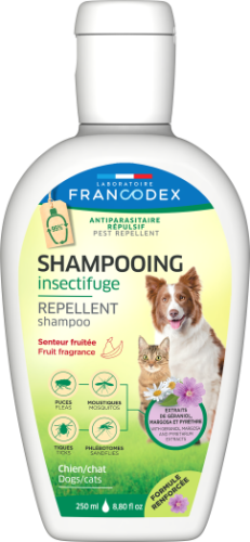 Francodex, sampon antiparazitar repelent dog/ cat fruit, 250 ml