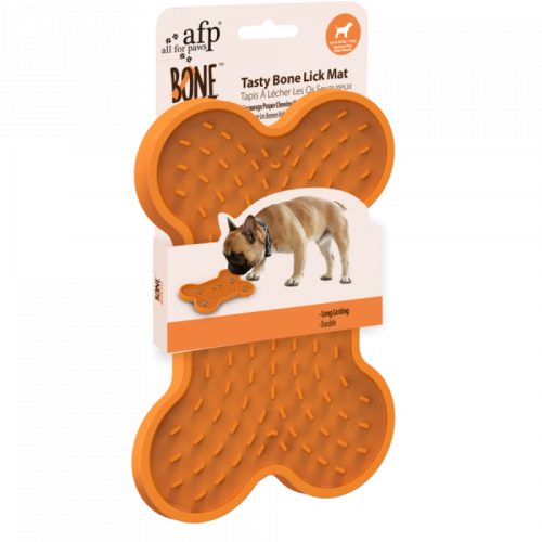 Hranitor interactiv, All For Paws, Bone Lick Mat S, hranire lenta, 20x14 cm