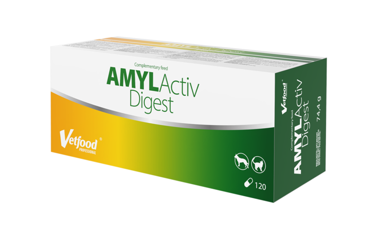 VetFood Amylactiv Digest, 120 capsule