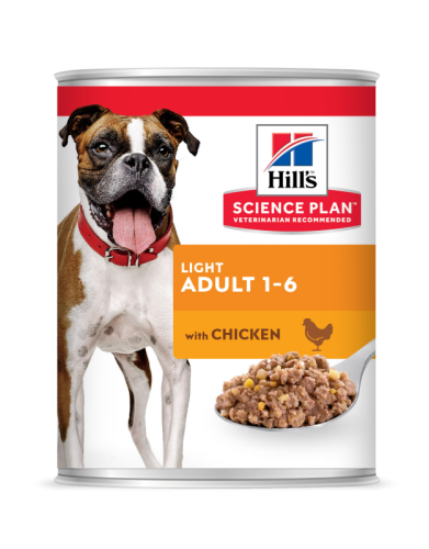 Hrana umeda caini, Hill's Science Plan Canine Adult Light Chicken, 370 g
