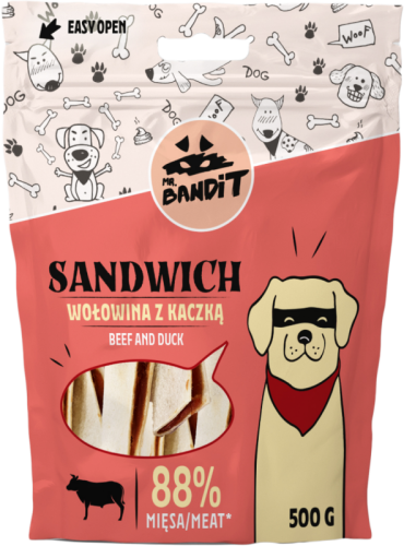 Mr. Bandit Sandwich, Vita Cu Rata, 500 g