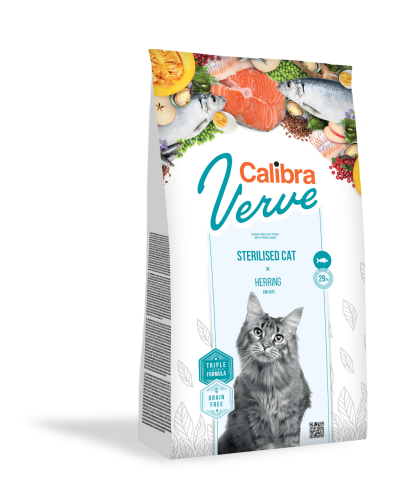 Calibra Cat Verve Grain Free Sterilised, Herring, 3.5 kg