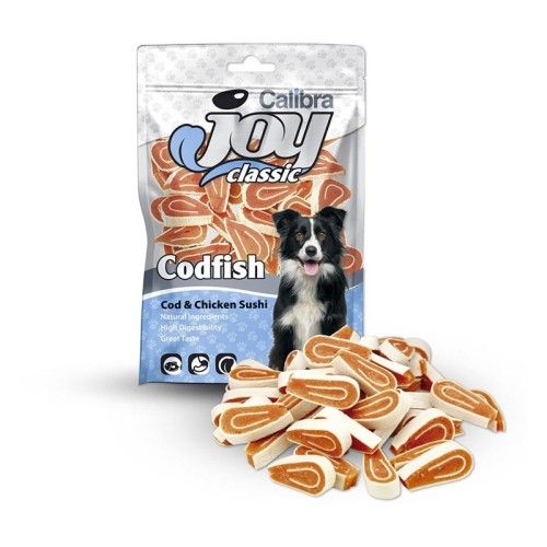 Recompense caini, Calibra Joy Dog Classic Cod & Chicken Sushi, 80 g