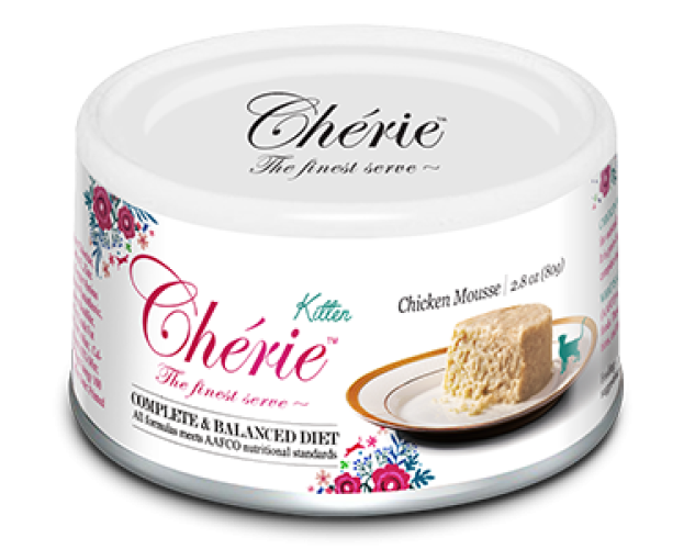 Cherie Kitten Cat Mousse cu Pui, 80 g