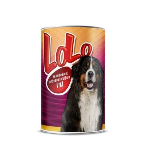 Hrana Umeda Completa pentru Caini Adulti, Lolo, Carne de Vita, 1240 g
