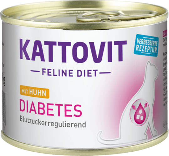 Conserva Kattovit Diabetic, Pui, 185 g