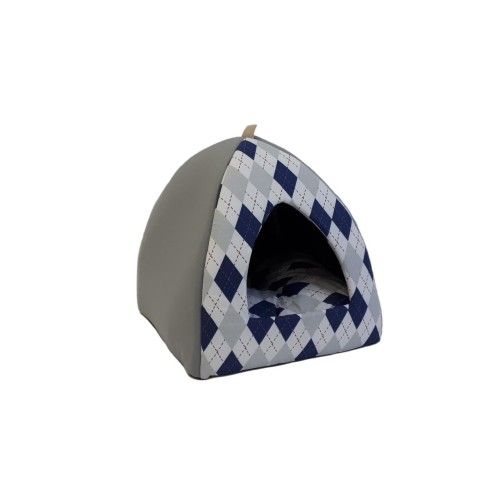 CULCUS TEXTIL PENTRU CAINI SI PISICI IGLU VEGA L CU ROMBURI 43x43x38/60003912