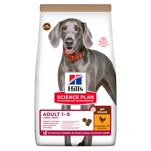 Hrana uscata caini, Hill's Science Plan Canine Adult No Grain Large Breed Chicken, 14 kg