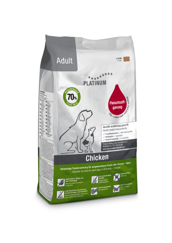 Hrana uscata caini, PLATINUM Dog Adult cu Pui, 1.5 kg