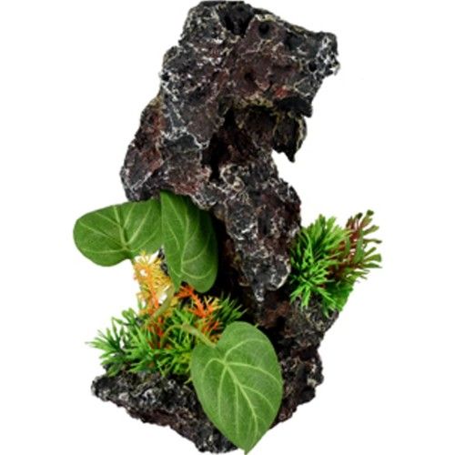 DECOR ACVARIU "PETRA MIC" ROCA SI PLANTE MIC 13X12X21 CM/410119
