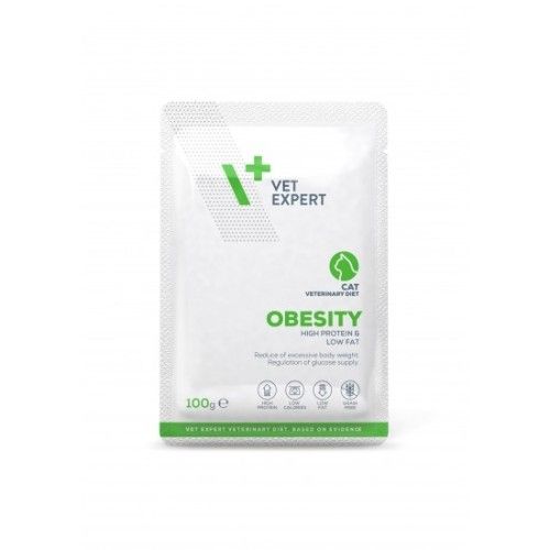 4T Dieta Veterinara Pisici Obesity & Diabetes, Vetexpert, plic 100 g